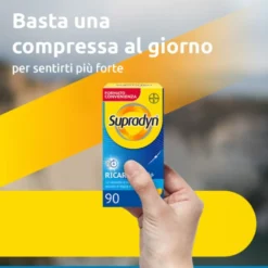 Supradyn Ricarica 50+ - Integratore di vitamine e minerali per l'energia, 90 compresse
