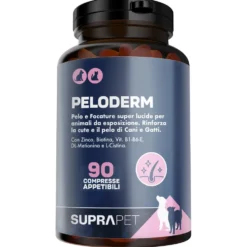 Suprapet Peloderm Cani e Gatti Integratore Perdita di Pelo, 90 Compresse