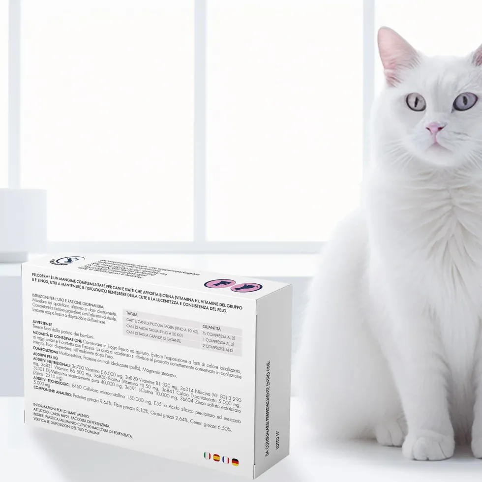 Suprapet Peloderm Cani e Gatti Integratore Perdita di Pelo, 30 Compresse