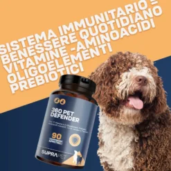 Suprapet 360 Pet-Defender Multivitaminico Cani e Gatti Integratore Vitamine, 90 Compresse