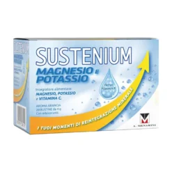 Sustenium Magnesio e Potassio Formula Fresh - Integratore contro la stanchezza, 28 bustine da 4 g