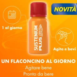 Sustenium Plus 50+ - Integratore alimentare per l'energia e la vitalità, 24 flaconcini da 20 ml