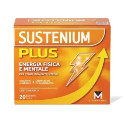 Sustenium Plus - Integratore energizzante per l'energia fisica e mentale, 20 bustine da 8 g