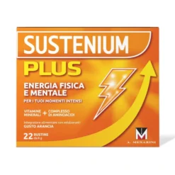 Sustenium Plus Integratore Energizzante con Vitamine Minerali e Aminoacidi, 22 Bustine