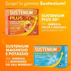 Sustenium Plus Integratore Energizzante con Vitamine Minerali e Aminoacidi, 22 Bustine