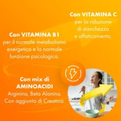Sustenium Plus Integratore Energizzante con Vitamine Minerali e Aminoacidi, 22 Bustine