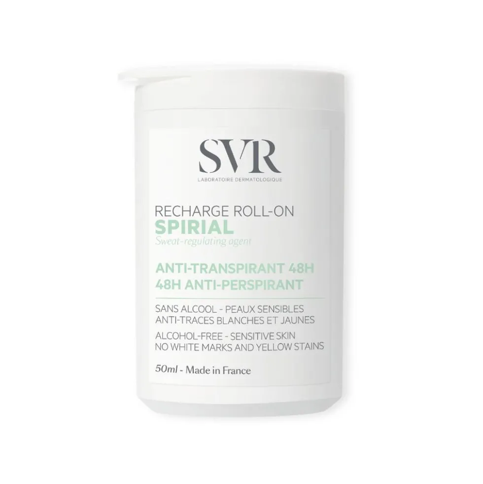 SVR Spirial - Refill Roll-On Deodorante Anti-Traspirante Azione Intensa 48H, 50ml