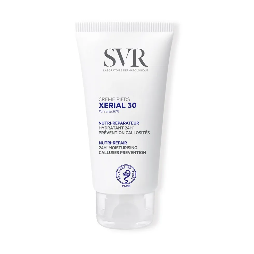 SVR Xérial 30 - Crema piedi per nutrire la pelle secca e prevenire le callosità, 50 ml