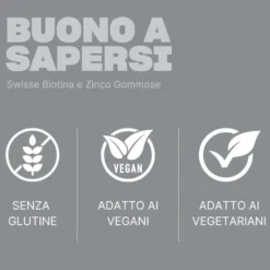 Swisse Beauty - Biotina e Zinco Integratore Capelli Pelle e Unghie, 40 gommose