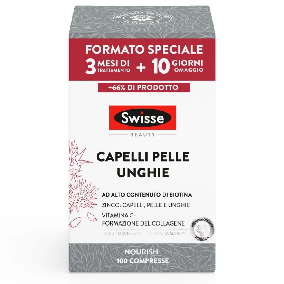Swisse Beauty - Capelli Pelle e Unghie Integratore Formato Speciale,100compresse