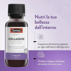 Swisse Beauty Collagene - Integratore per l'elasticità della pelle, 7 flaconcini da 30 ml