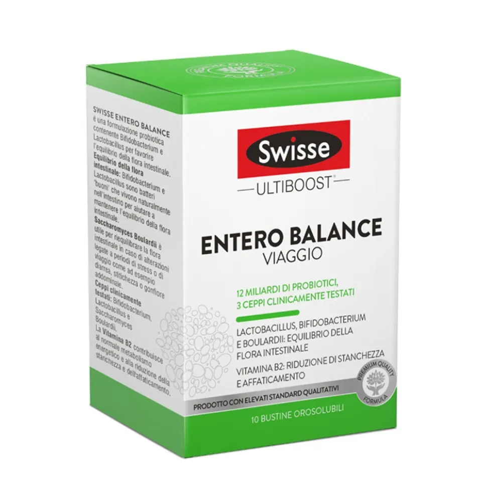 Swisse Entero Balance Viaggio Integratore Alimentare, 10 Bustine