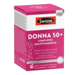 Swisse Multivitaminici Donna 50+ - Integratore per l'energia e le difese immunitarie, 30 compresse