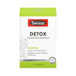 Swisse Ultiboost Detox Funzione Epatica - Integratore per la depurazione del fegato, 60 compresse