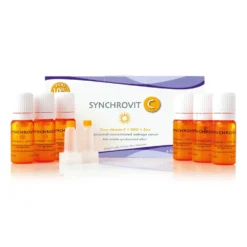 Synchroline Synchrovit C Siero Antirughe Antiossidante Viso e Collo, 6 x 5ml