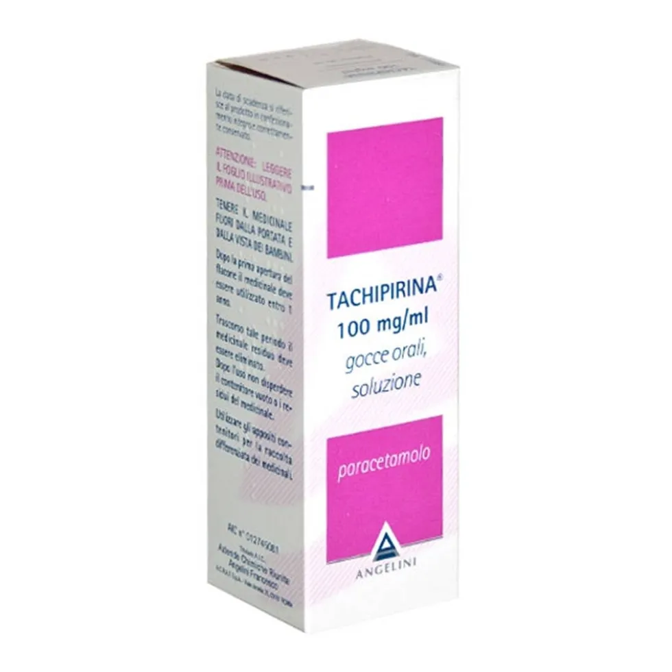 Tachipirina Gocce Orali 100mg/ml Paracetamolo Antipiretico e Analgesico, 30ml