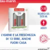 Tau-marin Dentifricio gel rinfrescante - Ricarica da viaggio per l'igiene orale, 2 tubi da 20 ml