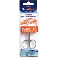 Tecniwork Forbici unghie mani con taglio curvo, 1 pezzo