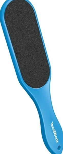 Tecniwork Raspa velvet skin celeste - Raspa esfoliante per le callosità dei piedi, Formato maxi