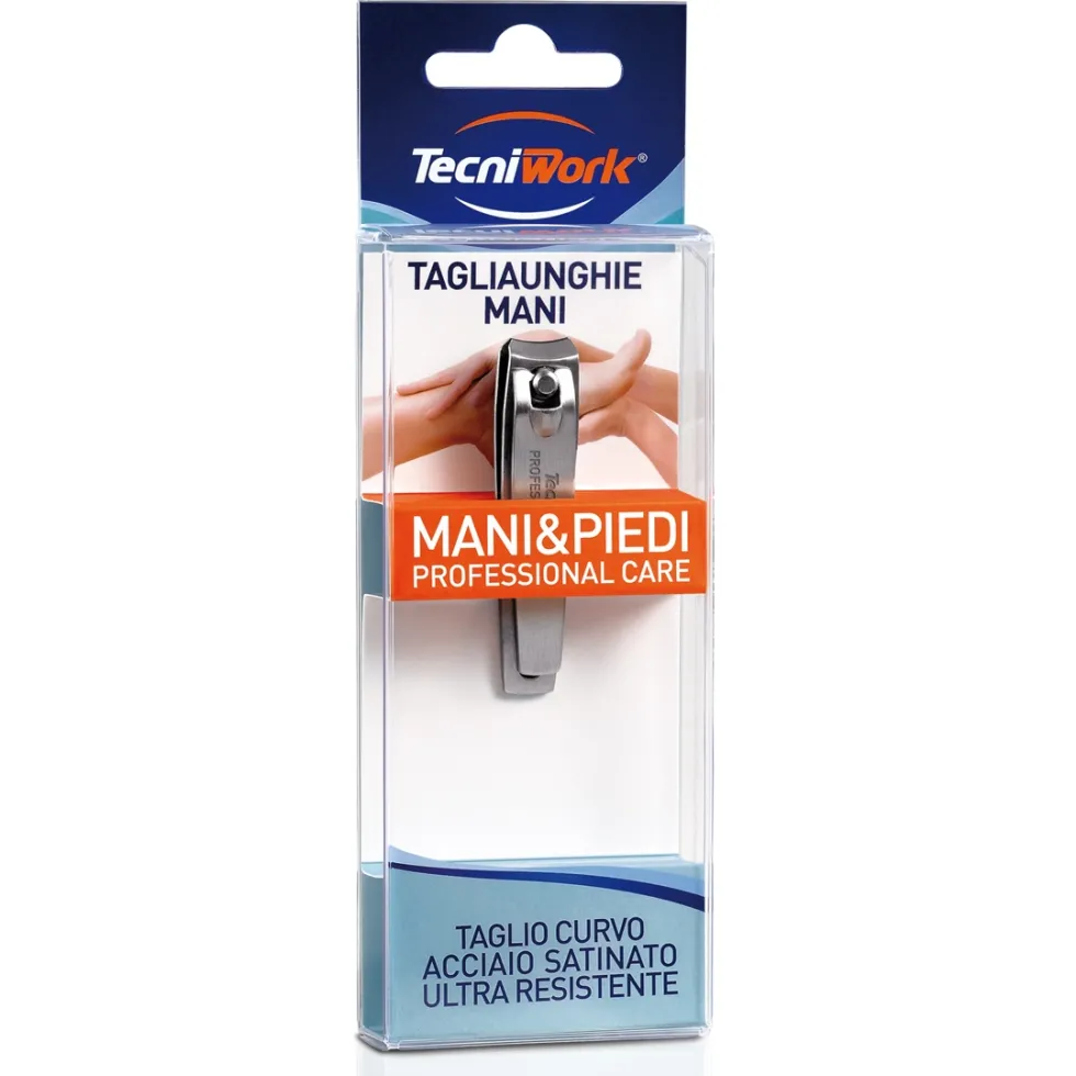 Tecniwork Tagliaunghie mani taglio curvo, 1 pezzo