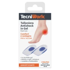 Tecniwork Talloniera Antishock in gel misura M/L 40-44, 1 paio