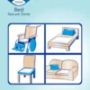 Tena Bed Plus Secure Zone - Traversa assorbente con ali per il letto, 20 pezzi da 180x80 cm