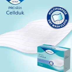Tena ProSkin Cellduk Salvietta Monouso Asciutta per Igiene Misura 25 x 33 cm, 200 Pezzi