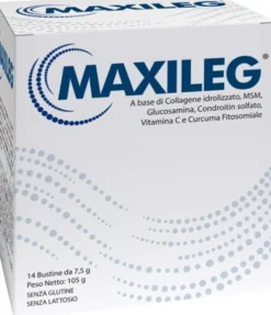 Terbiol Farmaceutici Maxileg - Integratore per articolazioni e regolarità intestinale, 14 bustine