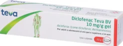 Teva Diclofenac 10 mg/g - Gel antidolorifico diclofenac per i dolori muscolari e articolari, 120 g