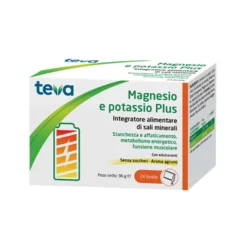 Teva Magnesio Potassio Plus Integratore Alimentare, 24 bustine