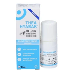 Théa Theahyabak - Soluzione oftalmica idratante per gli occhi secchi e le lenti a contatto, 10 ml