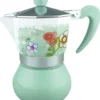THUN Caffettiera sul fuoco - Moka in ceramica decorata per servire il caffè, 1 caffettiera
