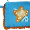 Thun Pochette Pochette blu con motivo marino e laccetto da polso, 1 pochette