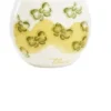 Thun Porta spazzolino fiocchi verdi - Contenitore in ceramica per l'igiene orale, 1 pezzo