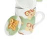 Thun Tisaniera Farfalle - Tazza in ceramica con infusore per tisane e infusi, 1 tisaniera
