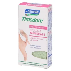 Timodore Cosmetica - Spugna Minerale Doppia Azione per Piedi, 1 Spugna