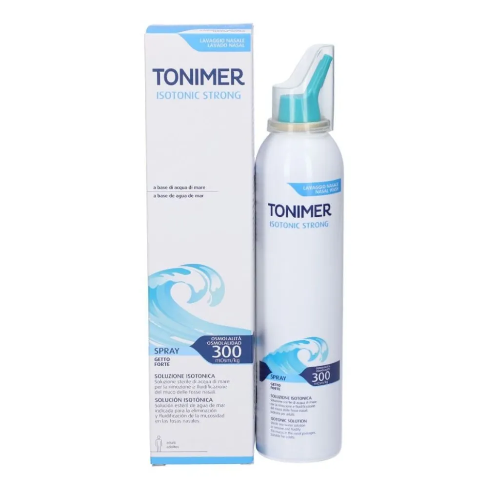 Tonimer Isotonic Strong Soluzione Isotonica per Lavaggio Nasale, 200ml
