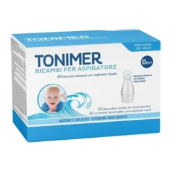 Tonimer Ricambi per aspiratore nasale - Beccucci monouso per favorire la respirazione, 20 pezzi