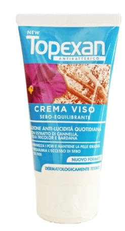 Topexan Crema sebo-equilibrante - Crema purificante per la pelle grassa, crema Topexan 50 ml