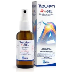 Traulen 4% Gel Diclofenac Sodico Antidolorifico Locale, 25g