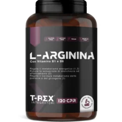 T-Rex Arginina 1000mg Integratore per Sportivi, 120 Compresse