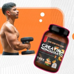 T-Rex Creatina Monoidrato Polvere Integratore per Sportivi in Polvere Gusto The alla Pesca, 250g