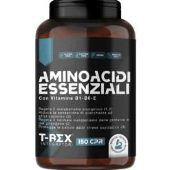 T-Rex EAA Aminoacidi Essenziali - Integratore per il recupero post-allenamento, 150 compresse