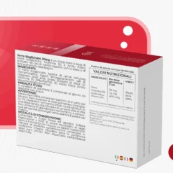 T-Rex Ferro Bisglicinato 30mg Integratore con Acido Folico e Vitamina B2, 160 Compresse
