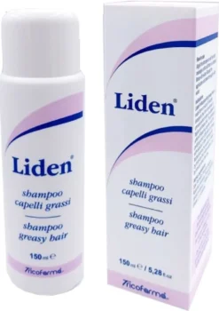 Tricofarma Liden - Shampoo ad azione seboregolatrice per i capelli grassi, 150 ml