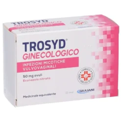 Trosyd Ginecologico 50mg Econazolo Nitrato Ovulo per Infezioni Micotiche Vulvovaginali, 15 ovuli