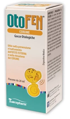 Tuscopharm Otofen Cerume Gocce otologiche per la rimozione del cerume, 20 ml