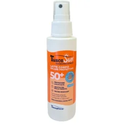 Tuscosun Dermopediatrico Latte Solare SPF 50+ Latte spray protettivo per bambini, 100 ml