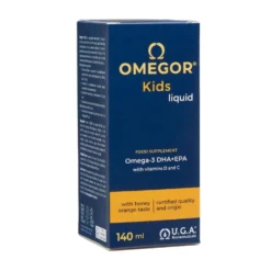 UGA Nutraceuticals Omegor Kids Sciroppo per Bambini a base di Omega-3, 140ml