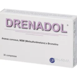Up Pharma Drenadol - integratore funzionalità del microcircolo e drenaggio dei liquidi, 30 compresse